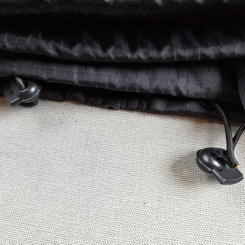 Dickies Fleece Lined Hooded Nylon Jacket Black Full Zip Ripstop Men's 2XL - Picture 8 of 16